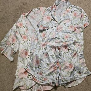 Floral Pajama Set with Shorts